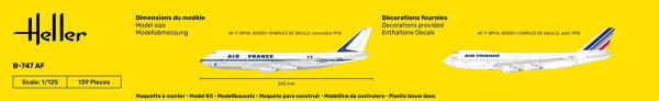 HELLER 56459 Starter Set-  Boeing 747 Air France - 1:125