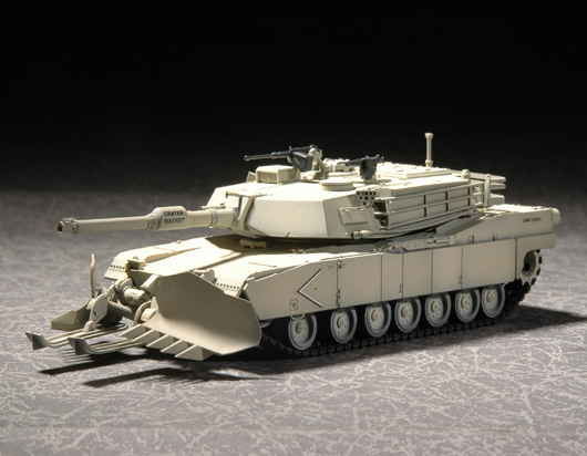 TRUMPETER 07277 M1A1 Abrams w. Mine Clearing Blade System - 1:72