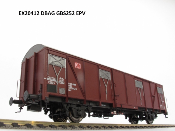 Exact-Train EX20412 Wagon towarowy kryty Gbs 252, DB, DB AG, Ep. V