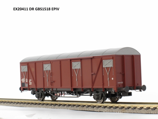 Exact-Train EX20411 Wagon towarowy kryty Gbs 1518, DR, Ep. IV