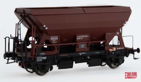 Exact-Train EX20061 Wagon samowyładowczy Otmm 52 z hamulcem ręcznym 21 80 540 0 251-2, DB, Ep. IVa