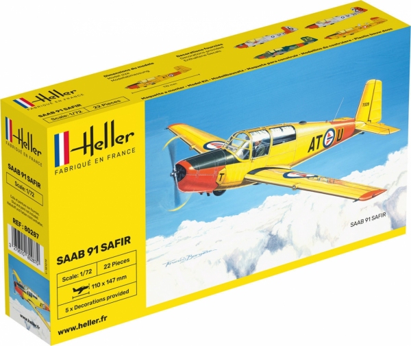 HELLER 80287 SAAB Safir 91 - 1:72