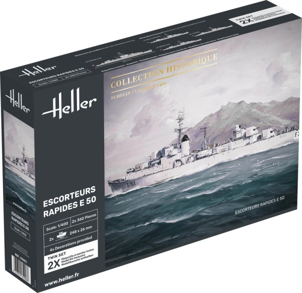 HELLER 81093 2 modele fregat E50 - 1:400