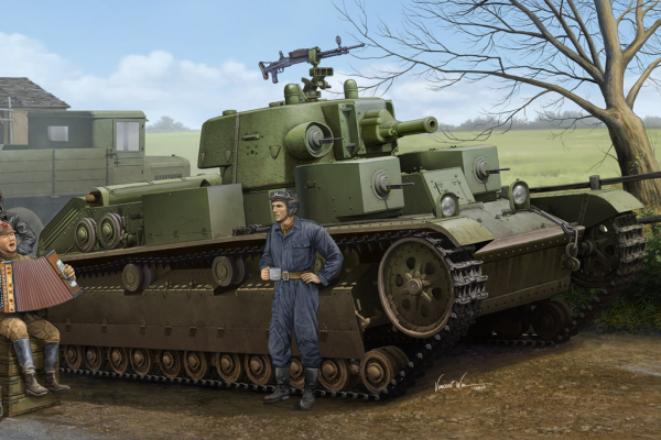 HOBBY BOSS 83855 Soviet T-28 Medium Tank (Cone Turret) - 1:35