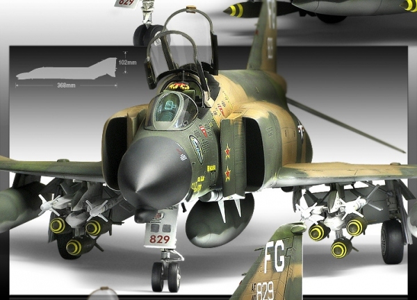 ACADEMY 12294 F-4C Phantom Vietnam War 1:48