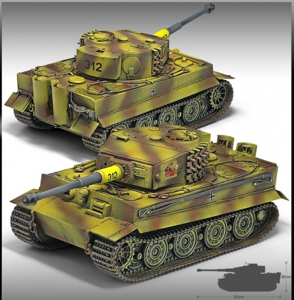 Academy 13314 Tiger 1 (ver. Late) - 1:35