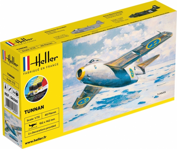 HELLER 56260 Starter Set - Saab Tunnan - 1:72