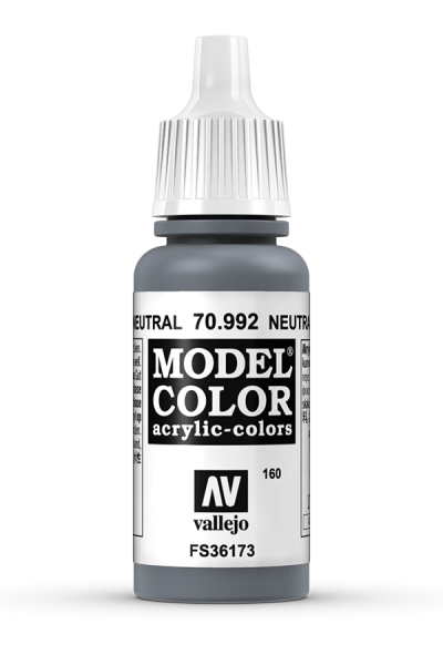 Vallejo 70992 Model Color 70992 160 Neutral Grey