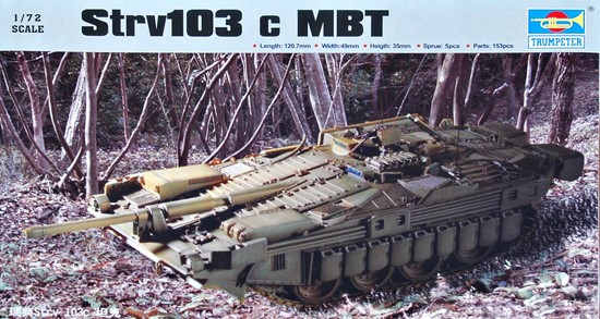 TRUMPETER 07220 Szwedzki czołg Strv 103C - 1:72