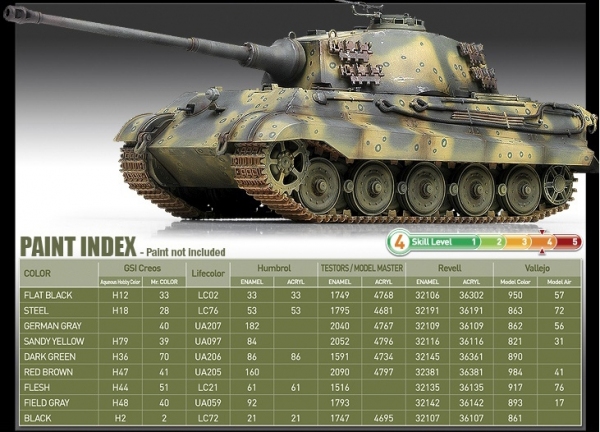 ACADEMY 13229 German King Tiger: Last production 1:35
