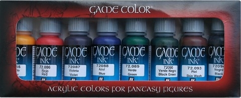 VALLEJO 72296 Game Color Zestaw 8 farb - Game Inks