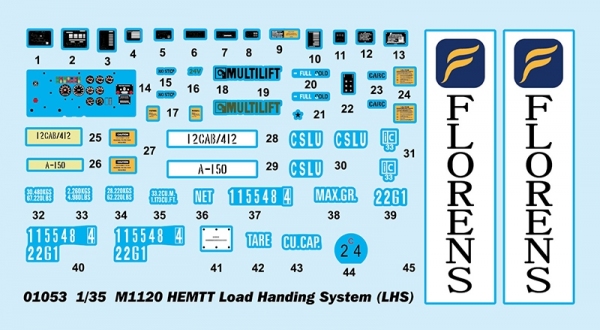 TRUMPETER 01053 M1120 HEMTT Load Handing System (LHS) - 1:35