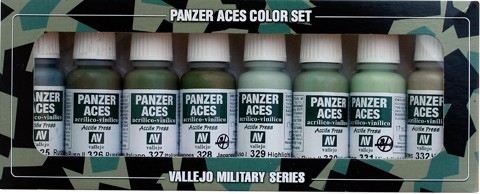 VALLEJO 70127 Zestaw Panzer Aces 8 farb - USSR, IT, JAP Crew Uniforms