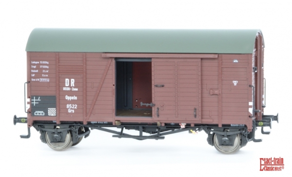 Exact-Train EX20110 Zestaw 3 wagonów towarowych krytych Oppeln FR-zone, BRIT-US-zone, USSR-US-zone, DR, Ep. IIIa