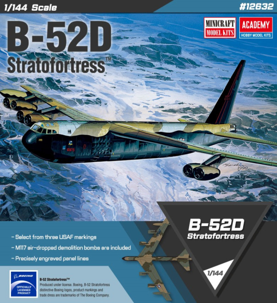 ACADEMY 12632 B-52D Stratofortress - 1:144