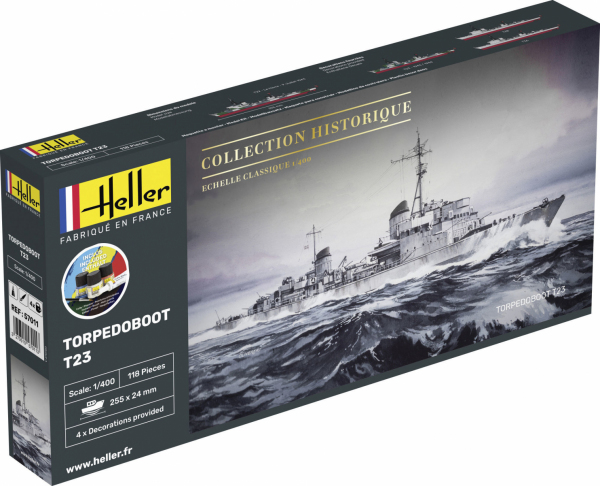 HELLER 57011 Starter Set - Torpedoboot T23 - 1:400