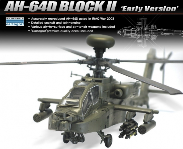 Academy 12514 AH-64D Block II Early Version - 1:72