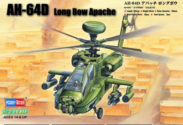 HOBBY BOSS 87219 Helikopter AH-64D Long Bow Apache - 1:72