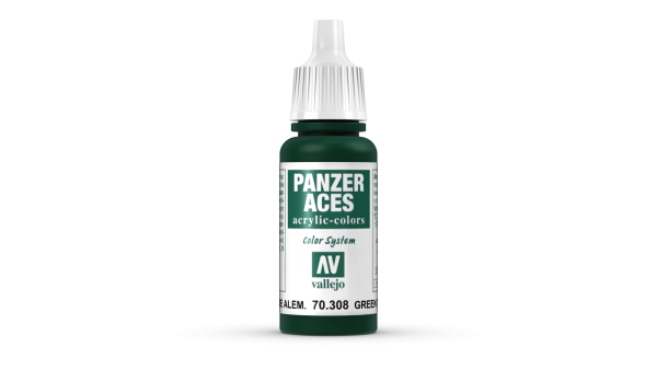 VALLEJO 70308 Panzer Aces 17ml. Green Tail Light