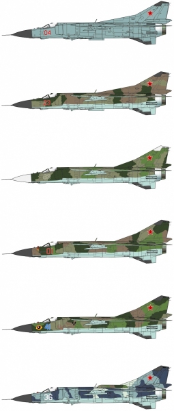 Vallejo 71606 Zestaw Air War 8 farb - Soviet / Russian colors Mig-23 Flogger from 70 to 90