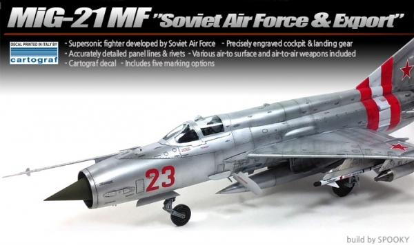 ACADEMY 12311 Mig-21MF Soviet Air Force & Export 1:48