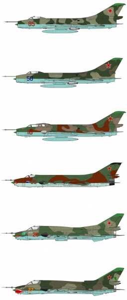 VALLEJO 71604 Zestaw Air War 8 farb - Soviet / Russian colors Su-7/17 