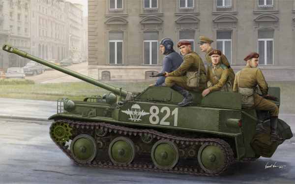 HOBBY BOSS 83896 Działo samobieżne ASU-57 A.T.D. - 1:35