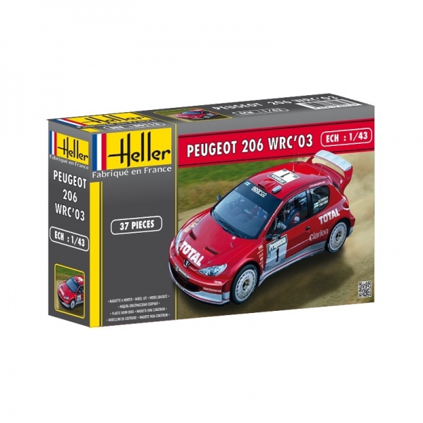 Heller 80113 Peugeot 206 WRC 2003 - 1:43