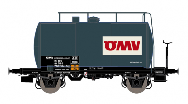 Exact-Train EX20628 Wagon cysterna 30m3 Uerdinger, 23 81 720 2 041-0 OMV, ÖBB, Ep. IV