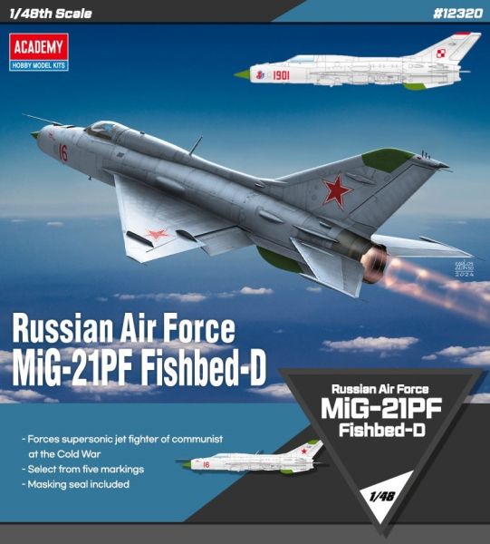 ACADEMY 12320 MIG-21PF (Polskie Malowanie) - 1:48