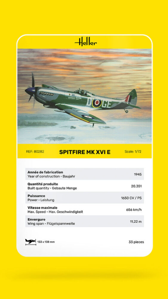 HELLER 80282 Spitfire Mk XVI - 1:72