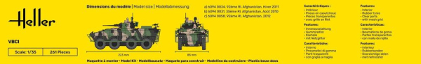 HELLER 57147 Starter Set - Pojazd opancerzony VBCI Afganistan - 1:35