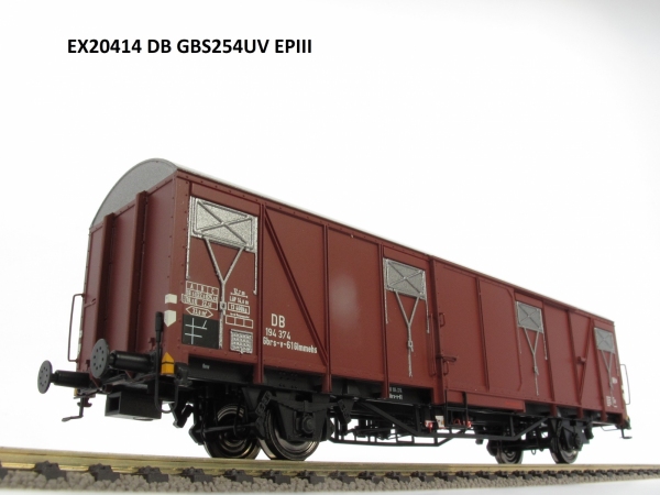 Exact-Train EX20414 Wagon towarowy kryty Glmmehs 61 uv, DB, Ep. III