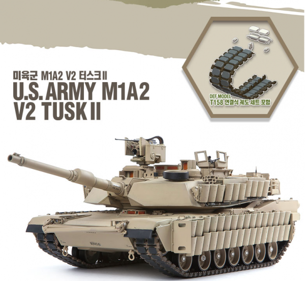 ACADEMY 13504 M1A2 Tusk II U.S. ARMY, 1:35