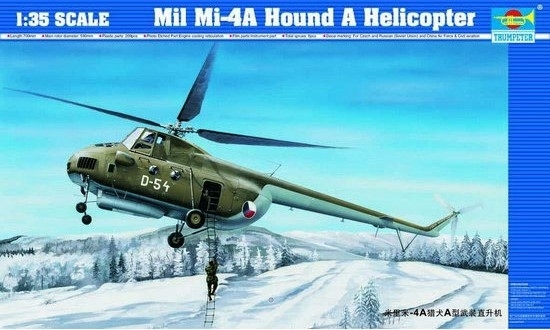 TRUMPETER 05101 Helikopter MI-4A HOUND A (polskie malowanie) - 1:35