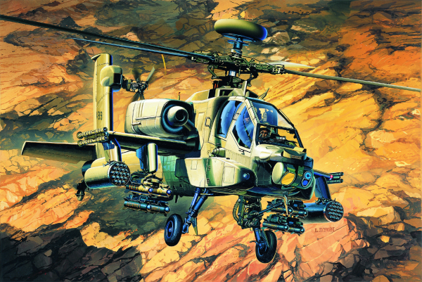 ACADEMY 12262 AH-64A Apache 1:48