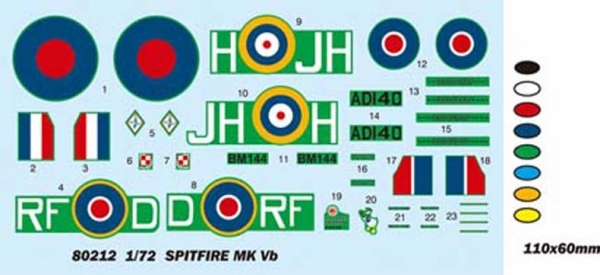 HOBBY BOSS 80212 Spitfire MK Vb (polskie malowanie) - 1:72