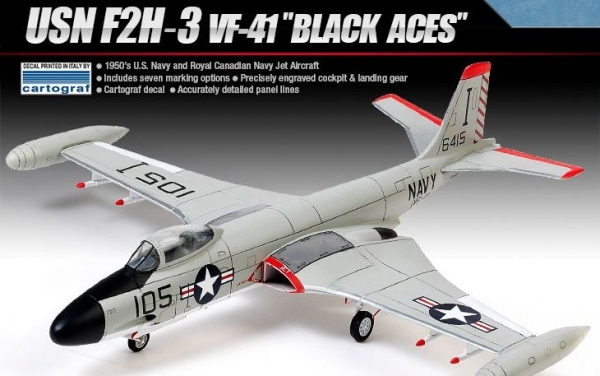 ACADEMY 12548 USN F2H-3 VF-41 Black Aces 1:72
