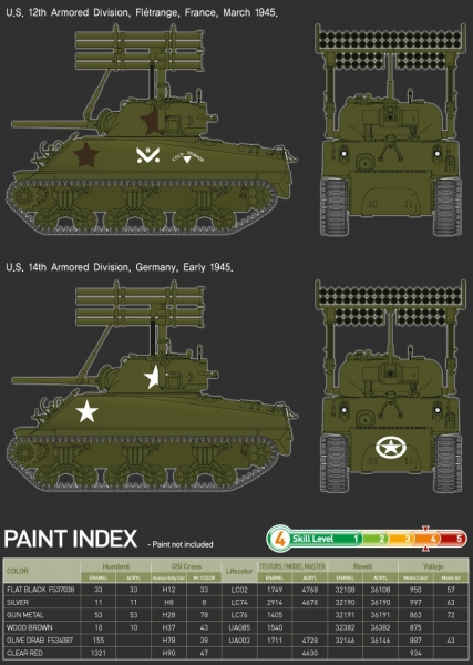 ACADEMY 13294 M4A3 Sherman T34 Caliope 1:35