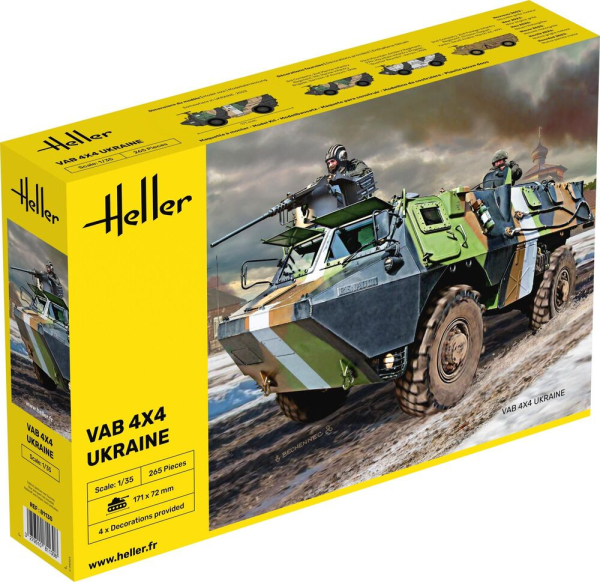 HELLER 81130 Pojazd opancerzony VAB 4x4 Ukraine - 1:35