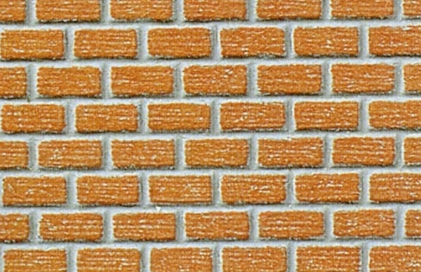 Heki 72242 Mur z cegły klinkierowej H0 40x20 cm