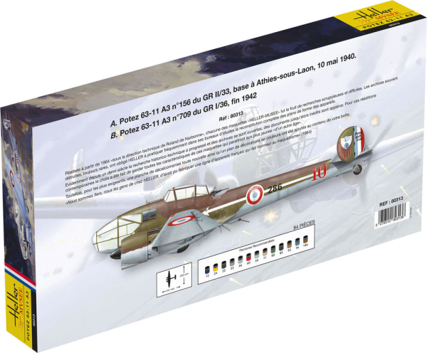 HELLER 80313 Potez 63-11 A3 - 1:72