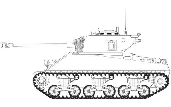 AIRFIX 1365 M4A3(76)W Battle of the Bulge - 1:35
