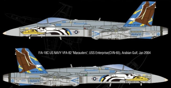Academy 12534 F/A-18C U.S. Navy VFA-82 Marauders - 1:72