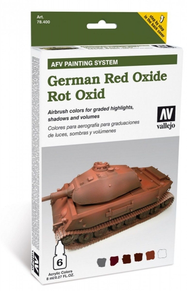 Vallejo 78411 AFV Painting System: German Red Oxide