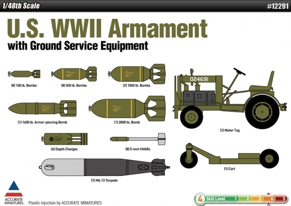 Academy 12291 U.S. WWII Armament - 1:48
