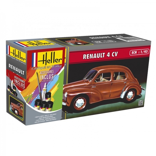 HELLER 56174 Starter Set - Renault 4 CV - 1:43