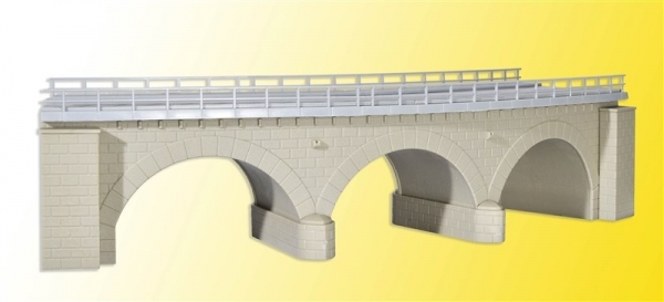 KIBRI 39722 H0 Kamienny most kolejowy jednotorowy - łuk