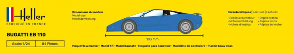 Heller 80738 Bugatti EB 110 - 1:24