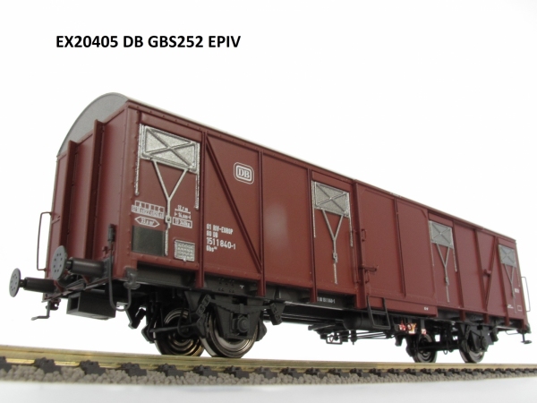 Exact-Train EX20405 Wagon towarowy kryty Gbs 252, DB, Ep. IV